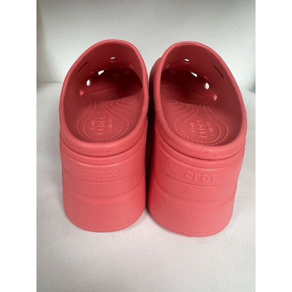 Crocs Siren Clog Womens Size 12 High Heeled Platform Hyper Pink New - Picture 5 of 8
